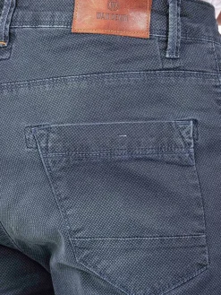 Gary Navy Denim Regular Fit Korte Broek