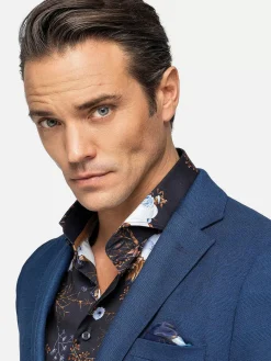 Gimont Single Breasted Navy Colbert