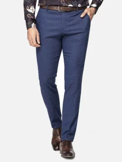 Gimont Slim Fit Navy Pantalon