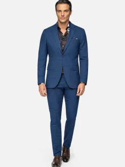 Gimont Slim Fit Navy Pantalon