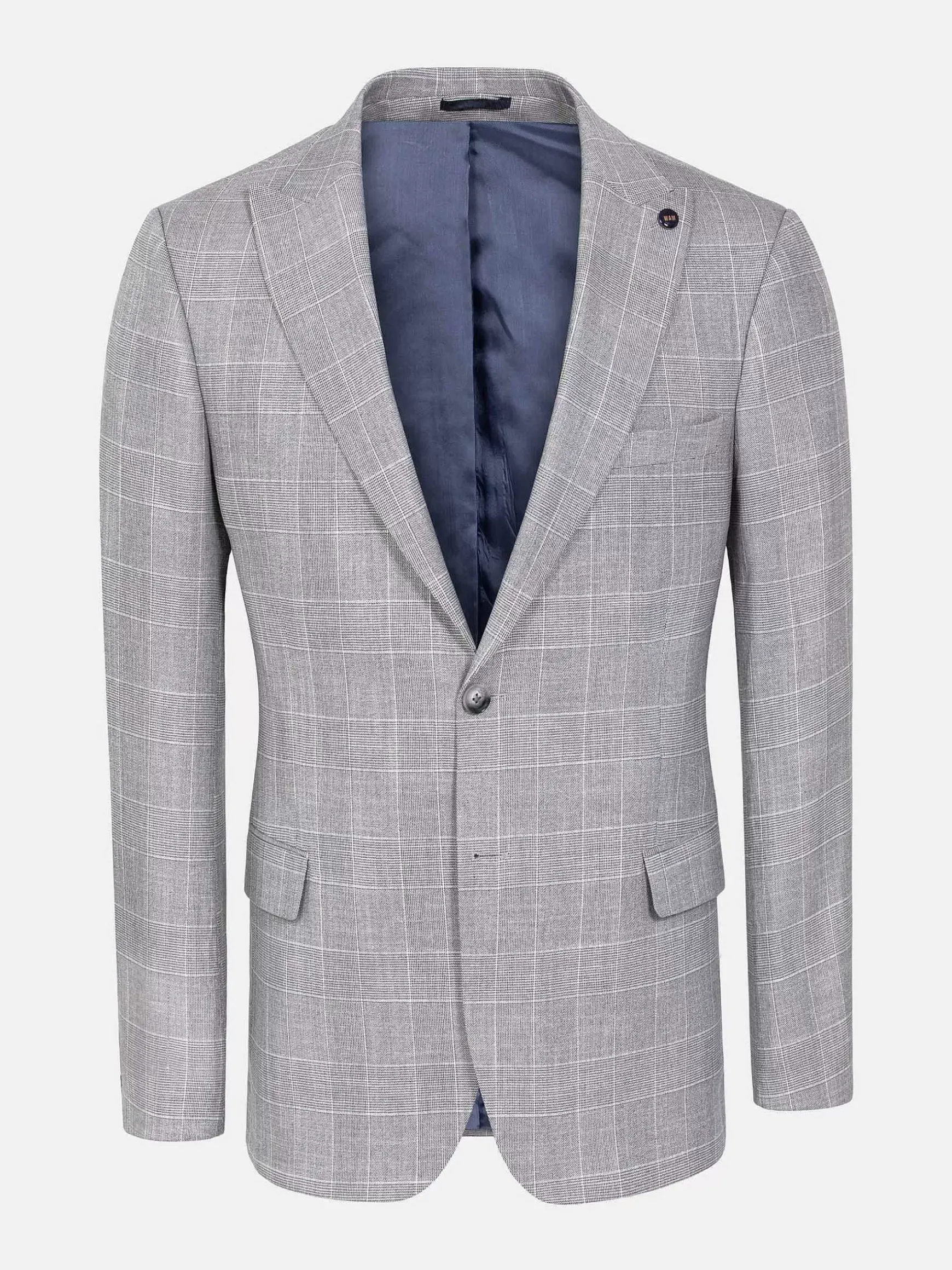 Ground Checkered Slim Fit Grey Colbert