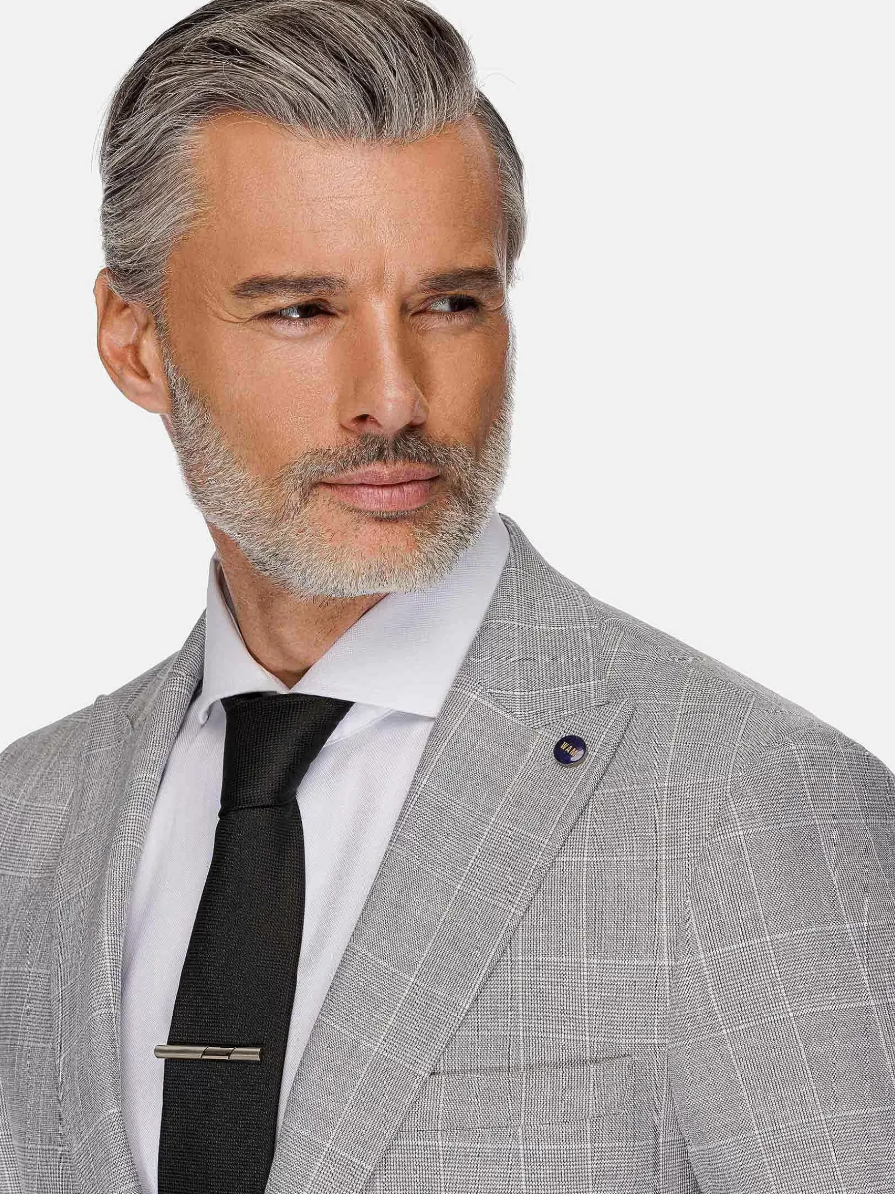 Ground Checkered Slim Fit Grey Colbert