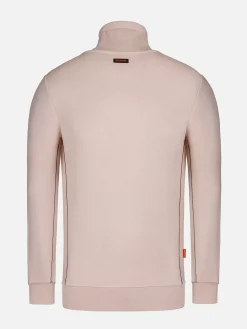 Hawaiian High Neck Beige Sweater