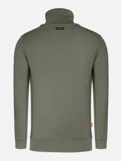 Hawaiian High Neck Khaki Sweater