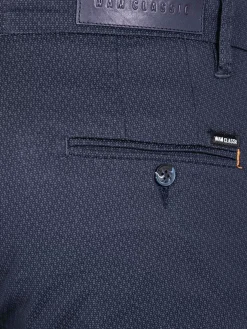 Helvorit Navy Textured Korte Broek