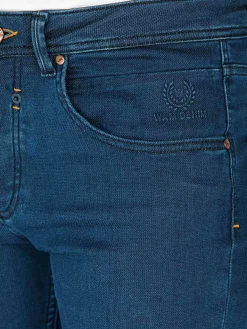 Hendrix Twill Pattern Light Navy Jeans
