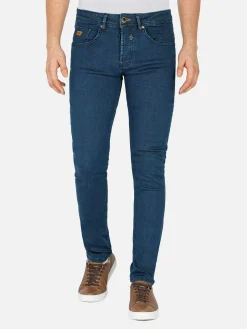 Hendrix Twill Pattern Light Navy Jeans
