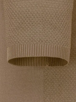 Henry Pique Knit Brown Polo