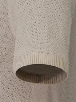 Henry Pique Knit Light Beige Polo