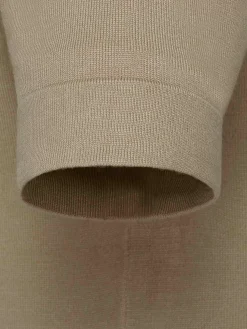 James Full Button-Down Beige Polo