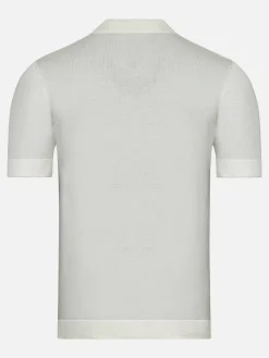 James Full Button-Down White Polo