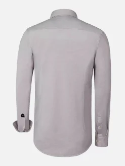 Jucinto Cut Away Collar Overhemd Lange Mouw Grey