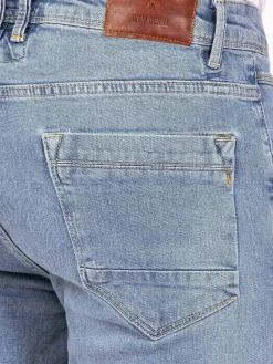 Kerry Solid Blue Regular Fit Denim Short