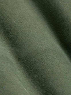 Korfual Casual V-Neck Button T-Shirt Khaki