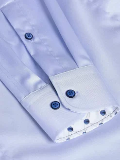 Lance Solid Light Blue Overhemd Lange Mouw