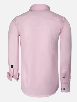 Lance Solid Pink Overhemd Lange Mouw