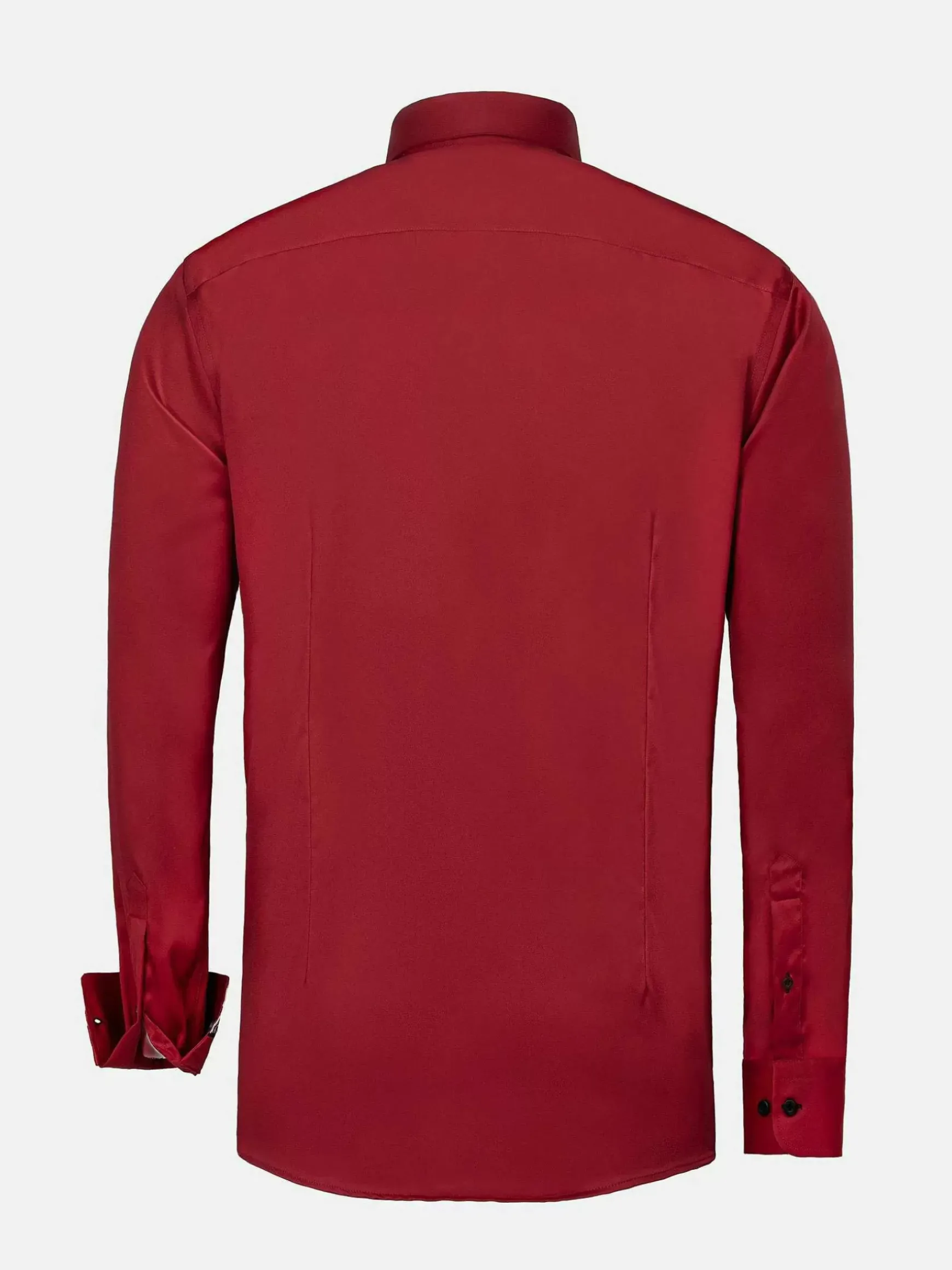 Lance Solid Red Overhemd Lange Mouw