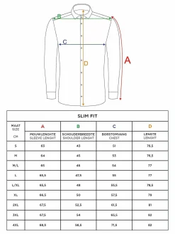 Leira Solid Blue Overhemd Lange Mouw