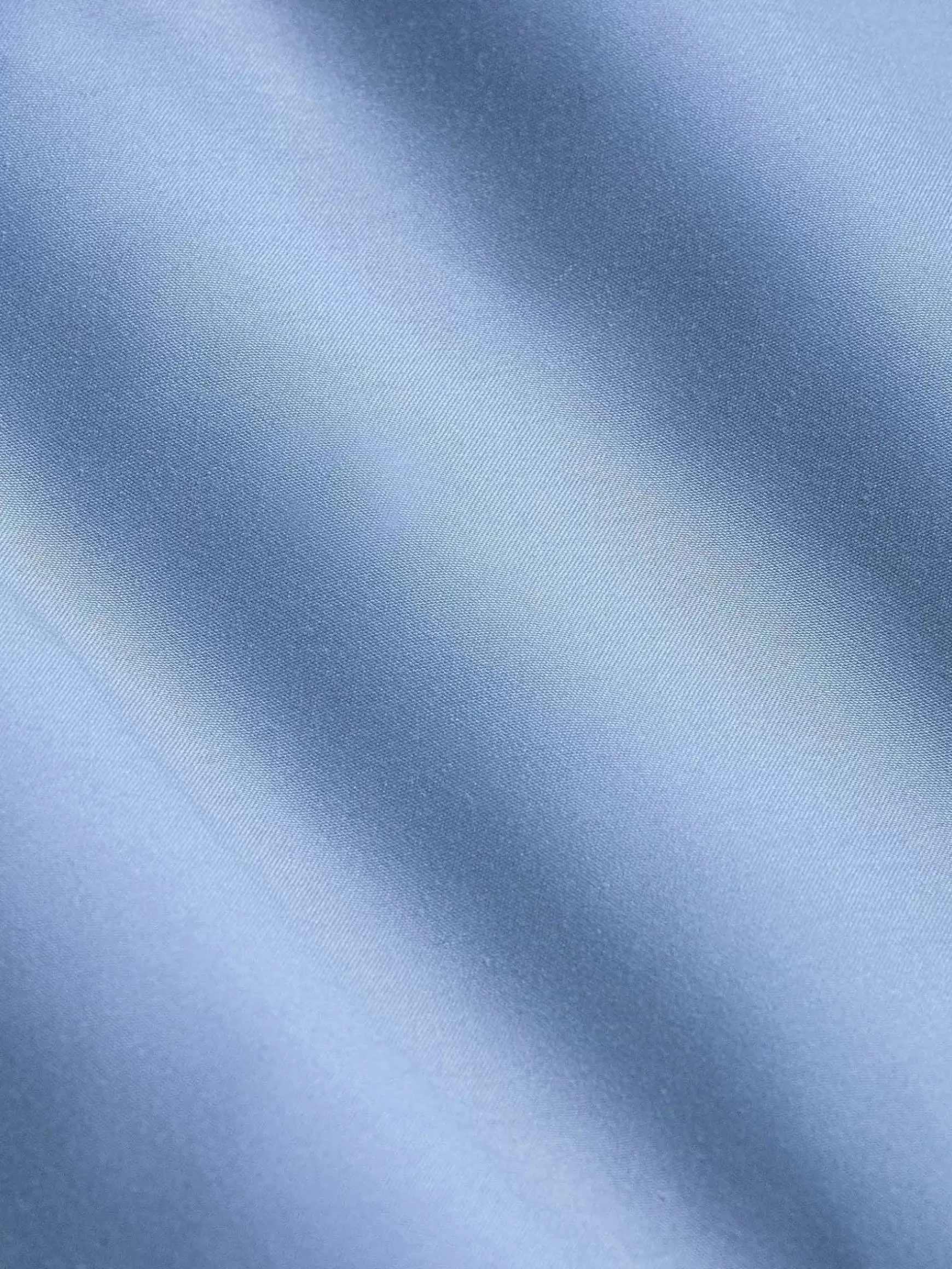 Leira Solid Blue Overhemd Lange Mouw