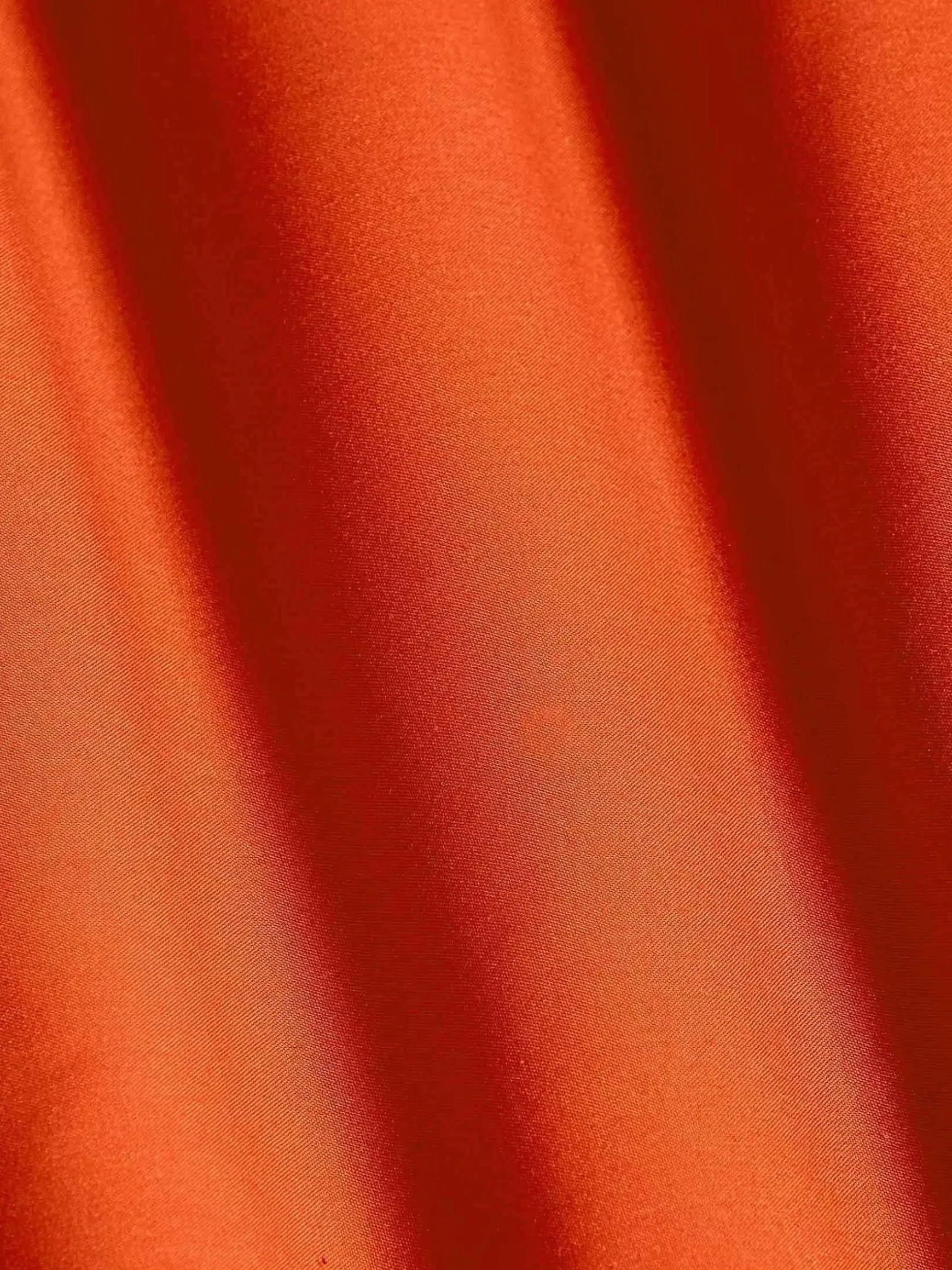 Leira Solid Dark Orange Overhemd Lange Mouw