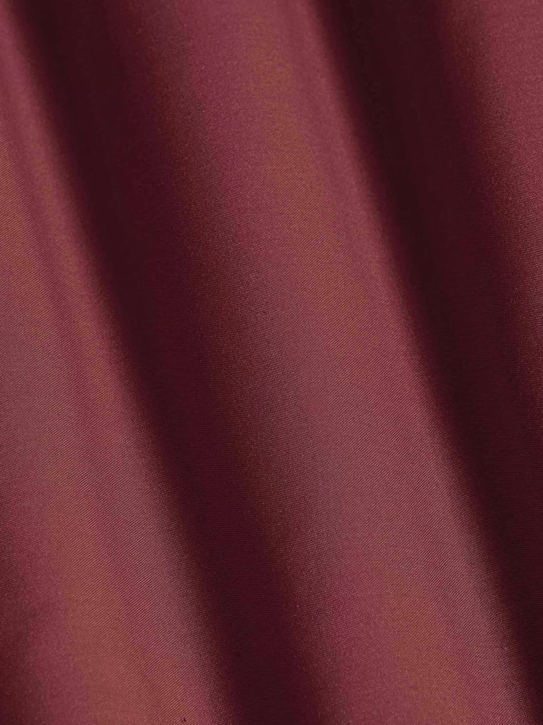 Leira Solid Dark Red Overhemd Lange Mouw