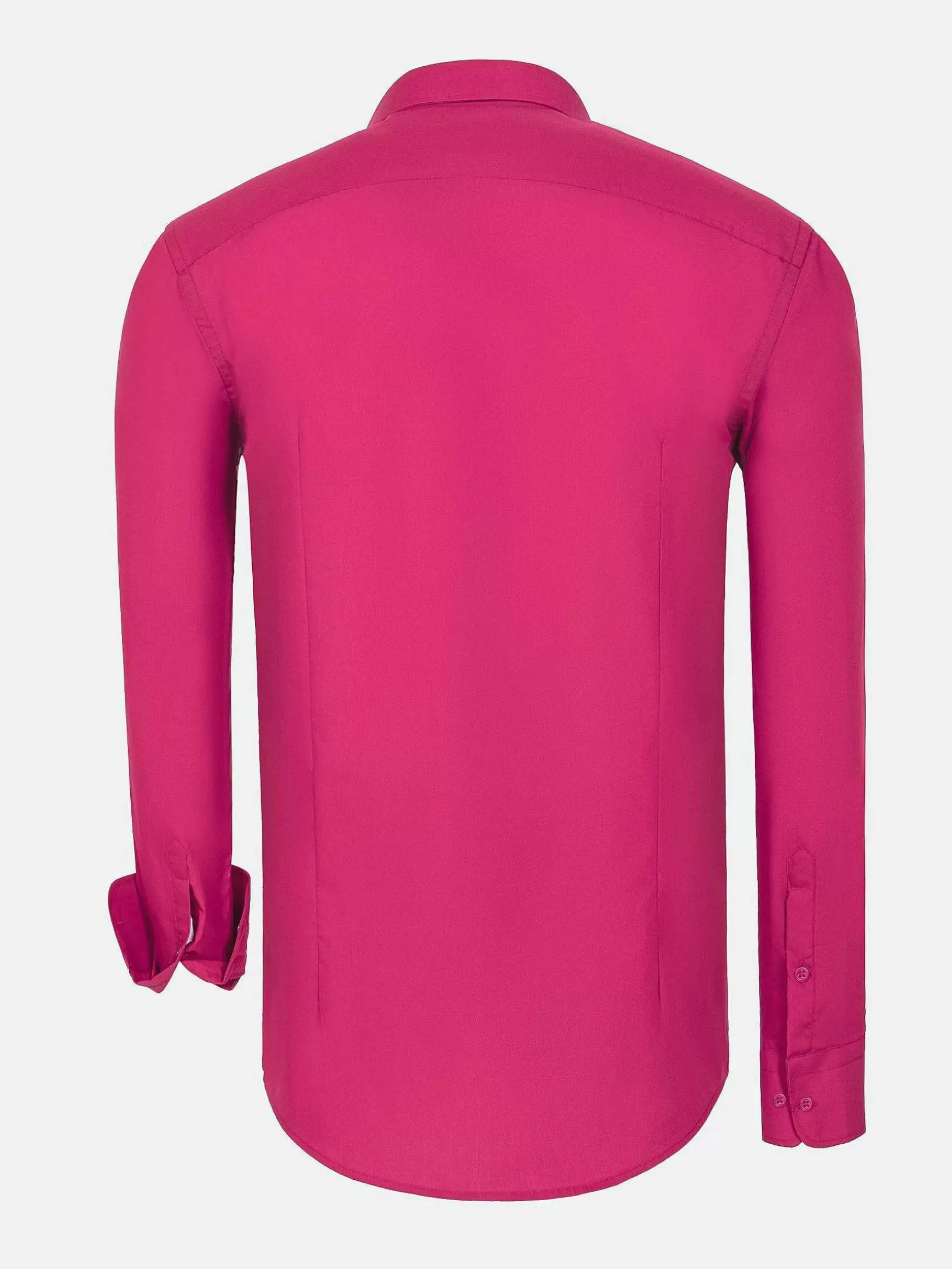 Leira Solid Fuchsia Overhemd Lange Mouw