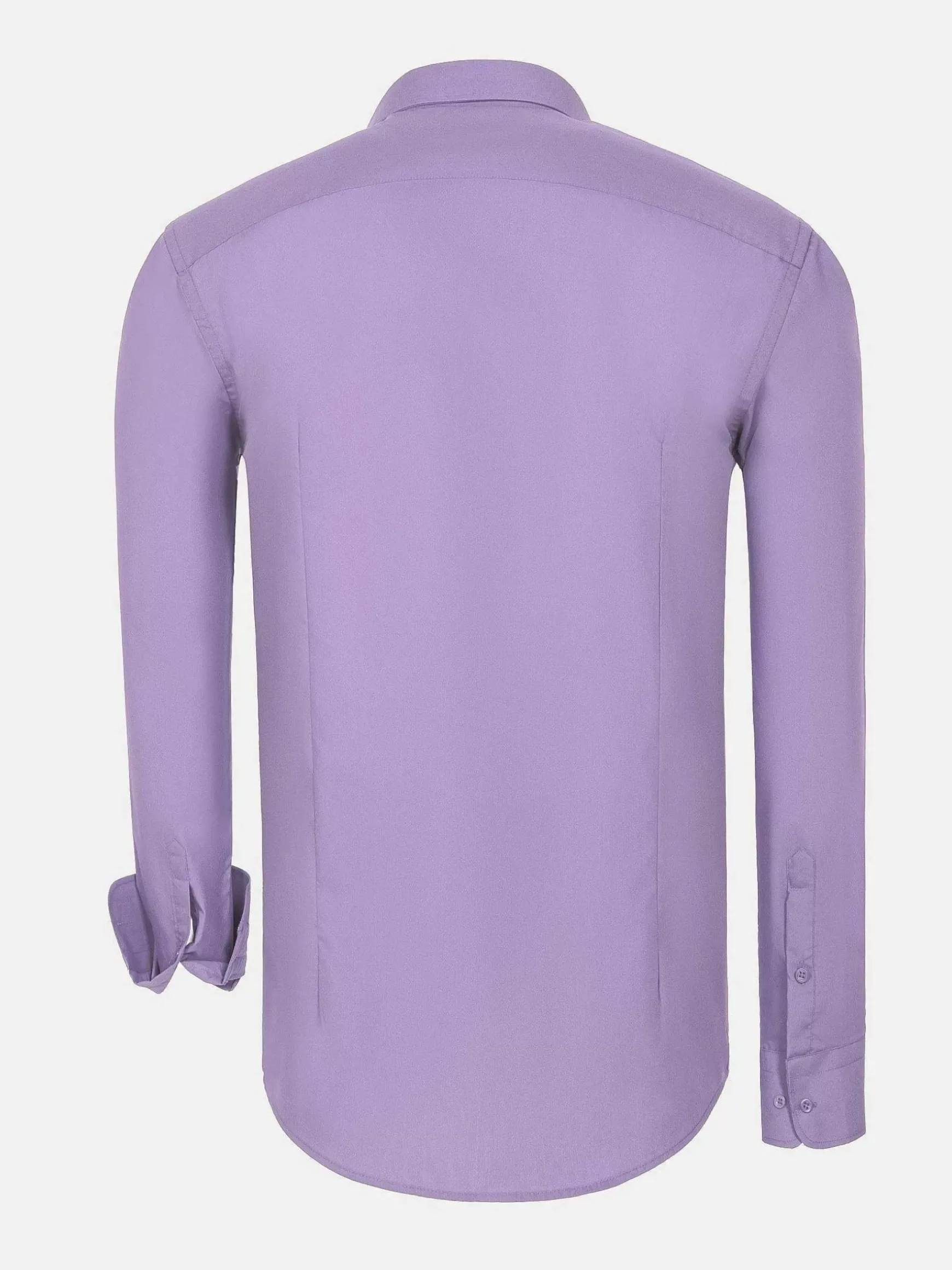 Leira Solid Lilac Overhemd Lange Mouw