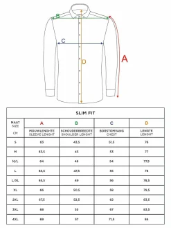 Leira Solid Off White Overhemd Lange Mouw