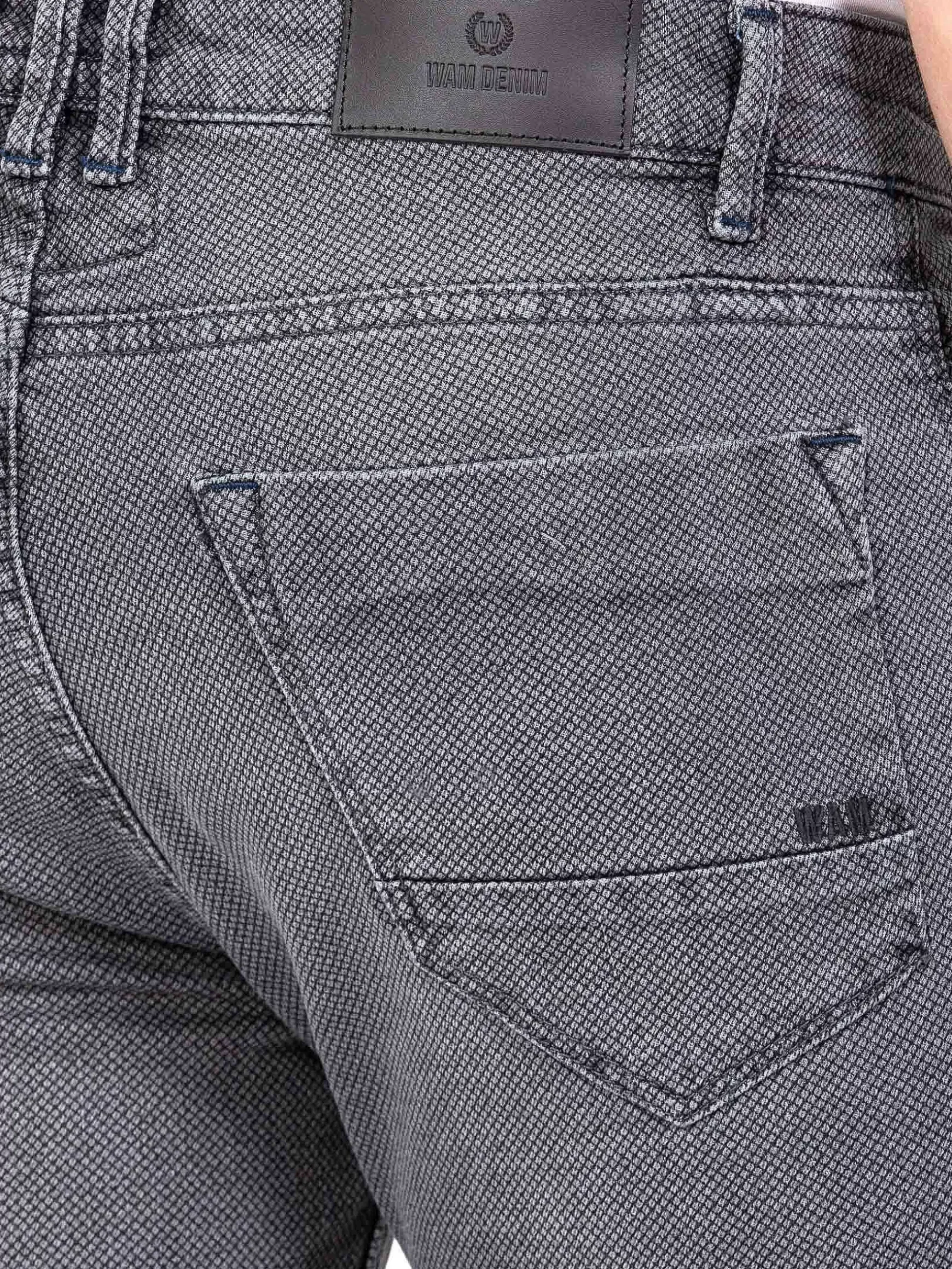 Lombardo Regular Fit Textured Anthracite Jeans