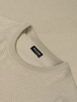 Lucas Pique Knit Beige T-Shirt