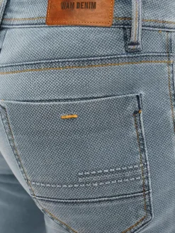 Luna Mini Check Slim Fit Blue Jeans