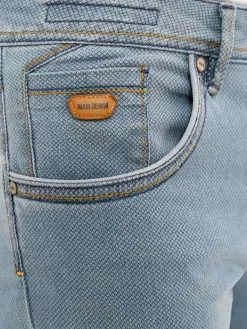 Luna Mini Check Slim Fit Blue Jeans