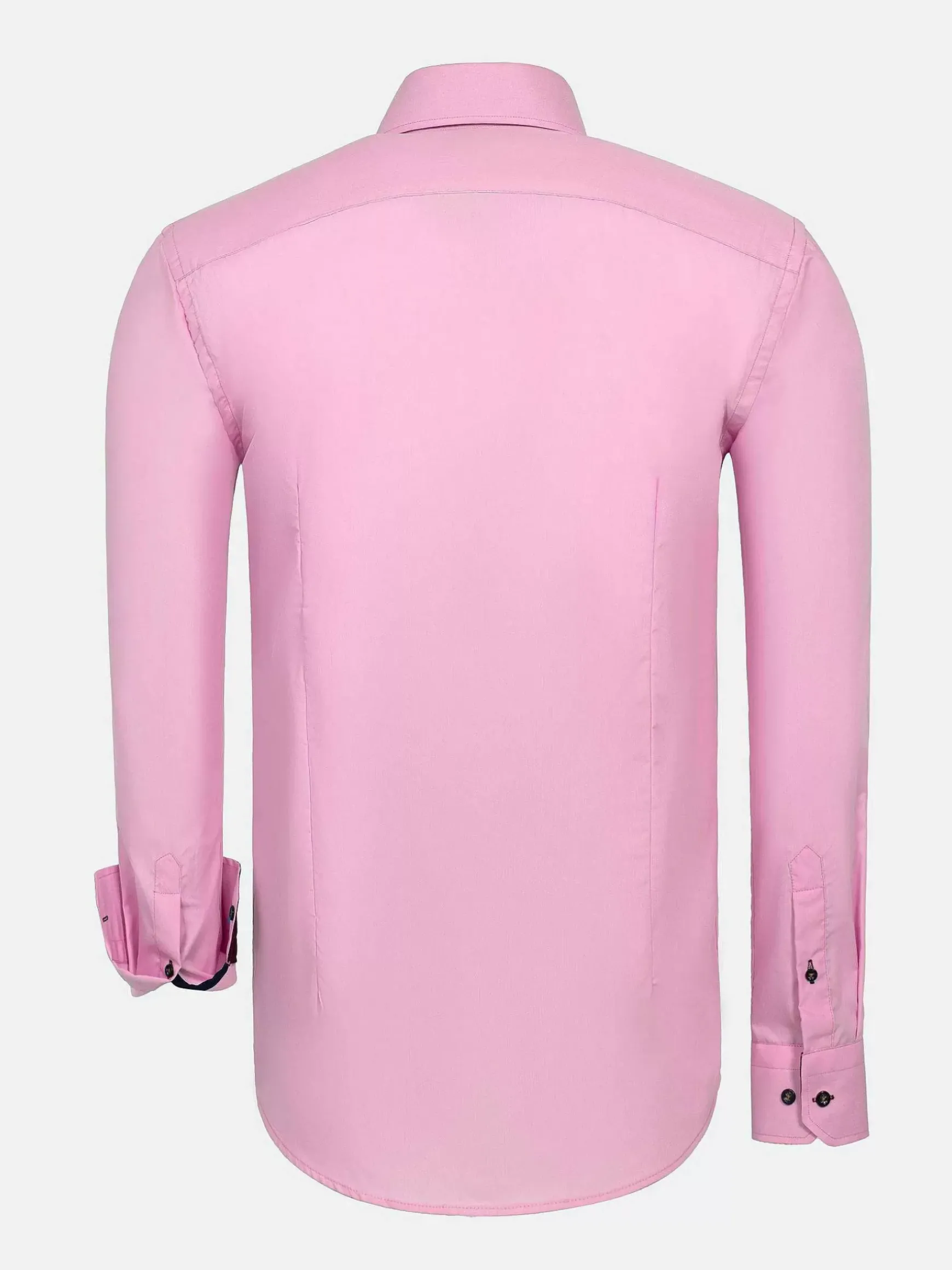 Metz Solid Pink Overhemd Lange Mouw