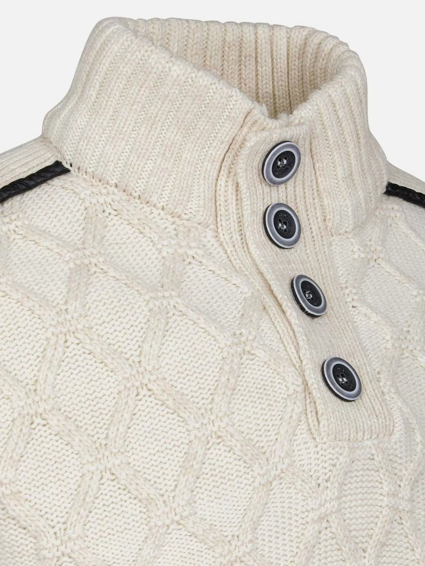 Minevre Pattern Beige Truien