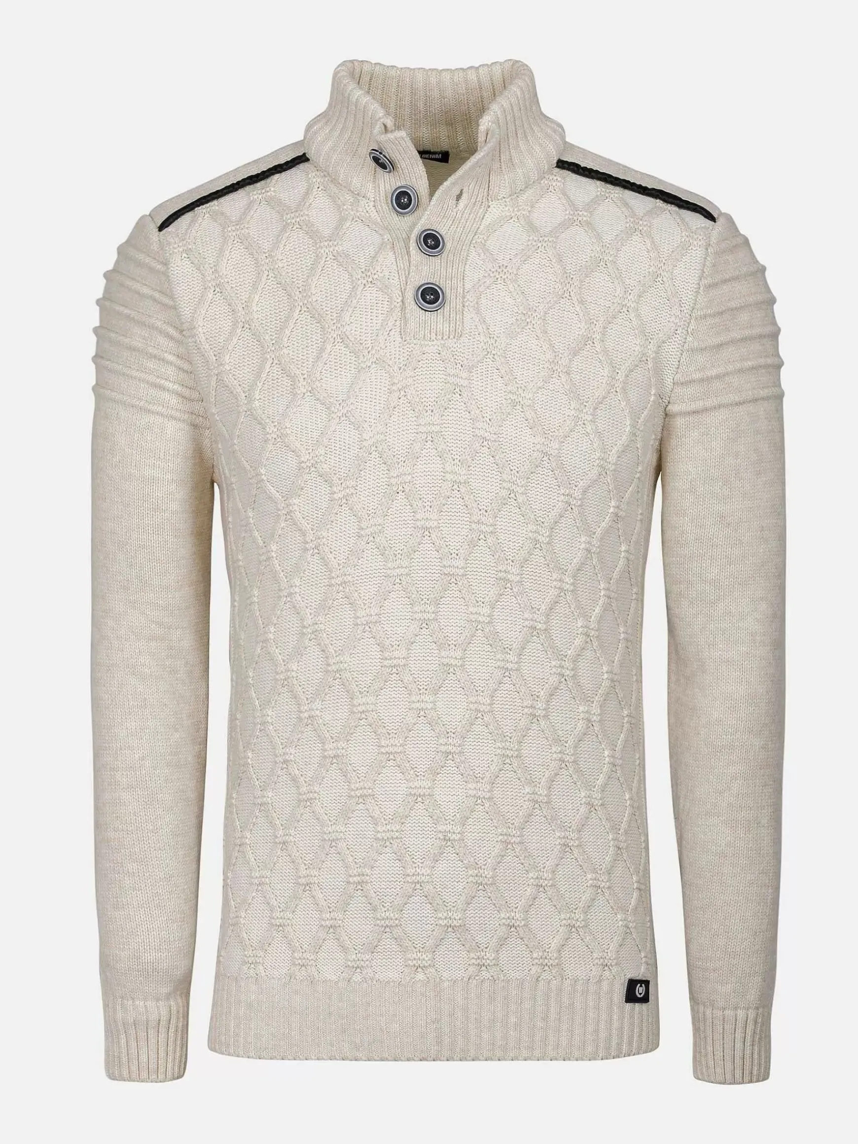 Minevre Pattern Beige Truien