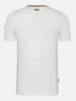 Morpheus Slim Fit Stretched White T-Shirt