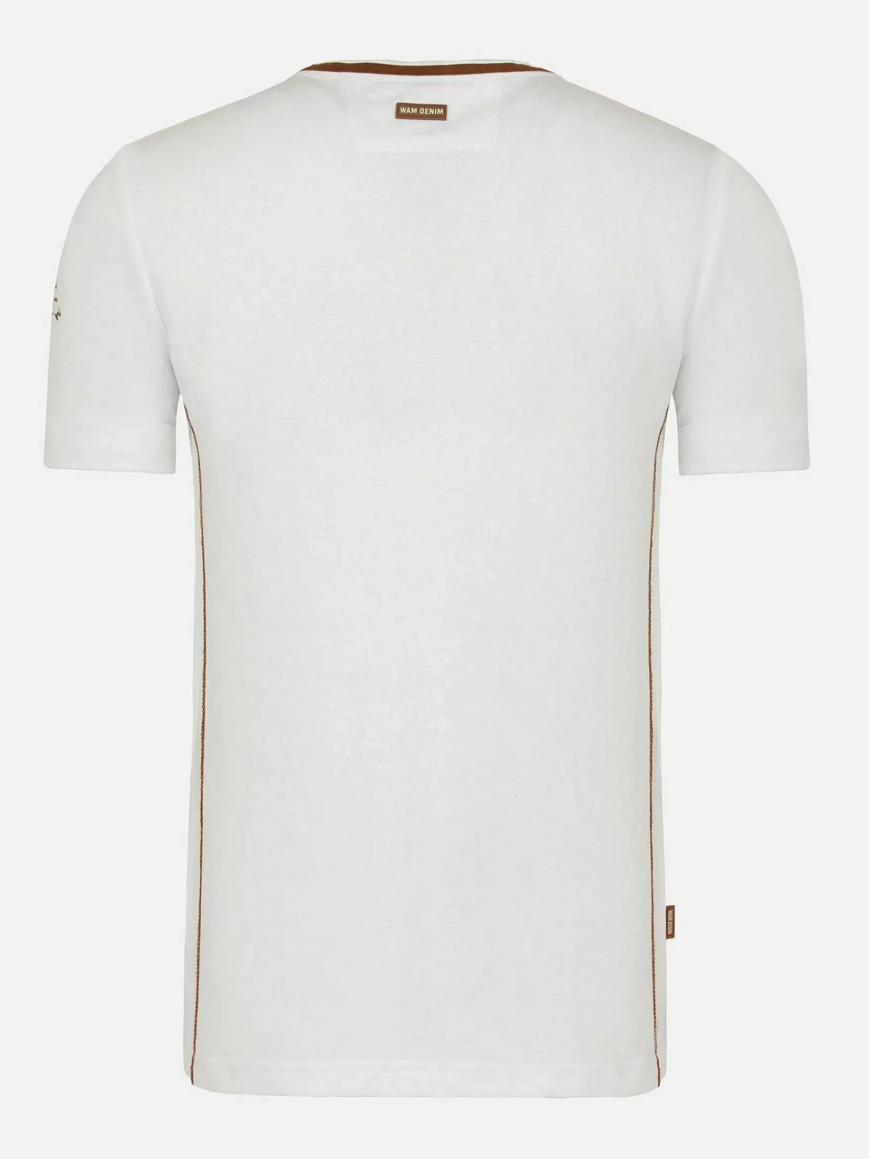Morpheus Slim Fit Stretched White T-Shirt