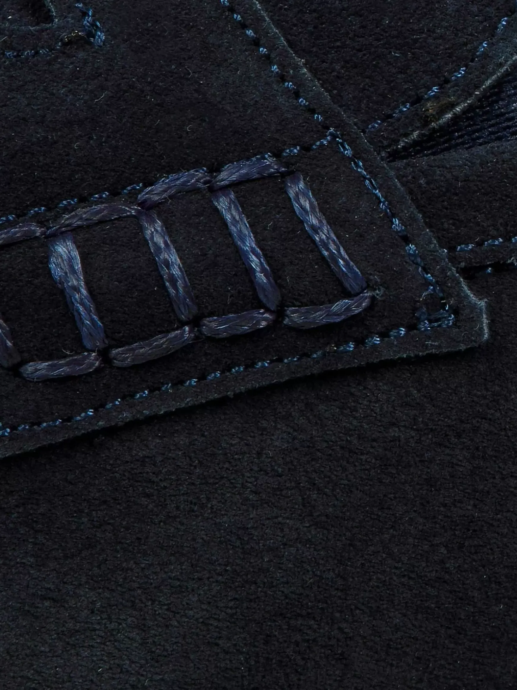 Navy Suede Loafer Schoenen Navy