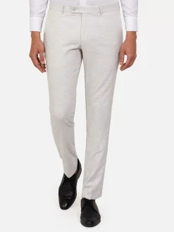 Newsted Comfort Slim Fit Light Grey Pantalon