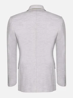 Newsted Comfort Wide Lapel Light Grey Colbert