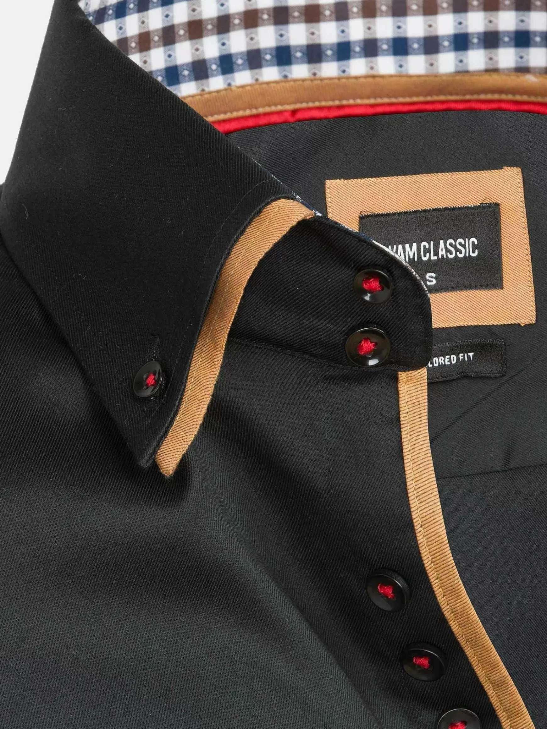 Overhemd 75428 Roma Black