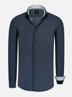 Overhemd Lange Mouw 75754 Caesar Dark Indigo