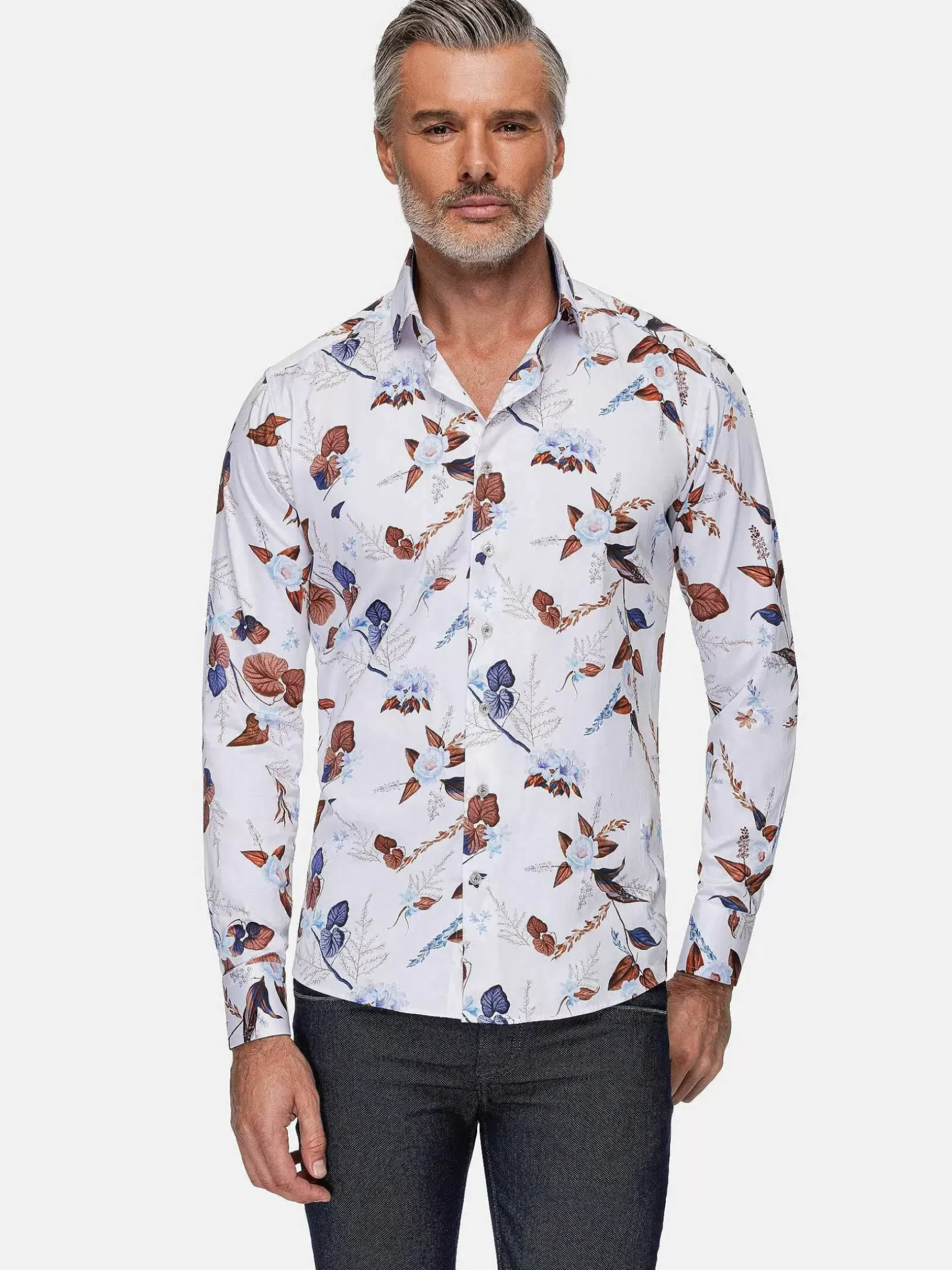 Overhemd Lange Mouw 75735 Camburn White