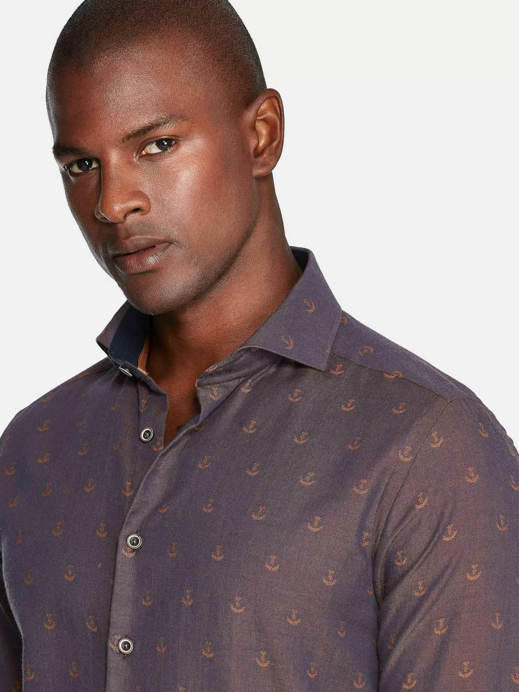 Overhemd Lange Mouw 75674 Cormes Navy