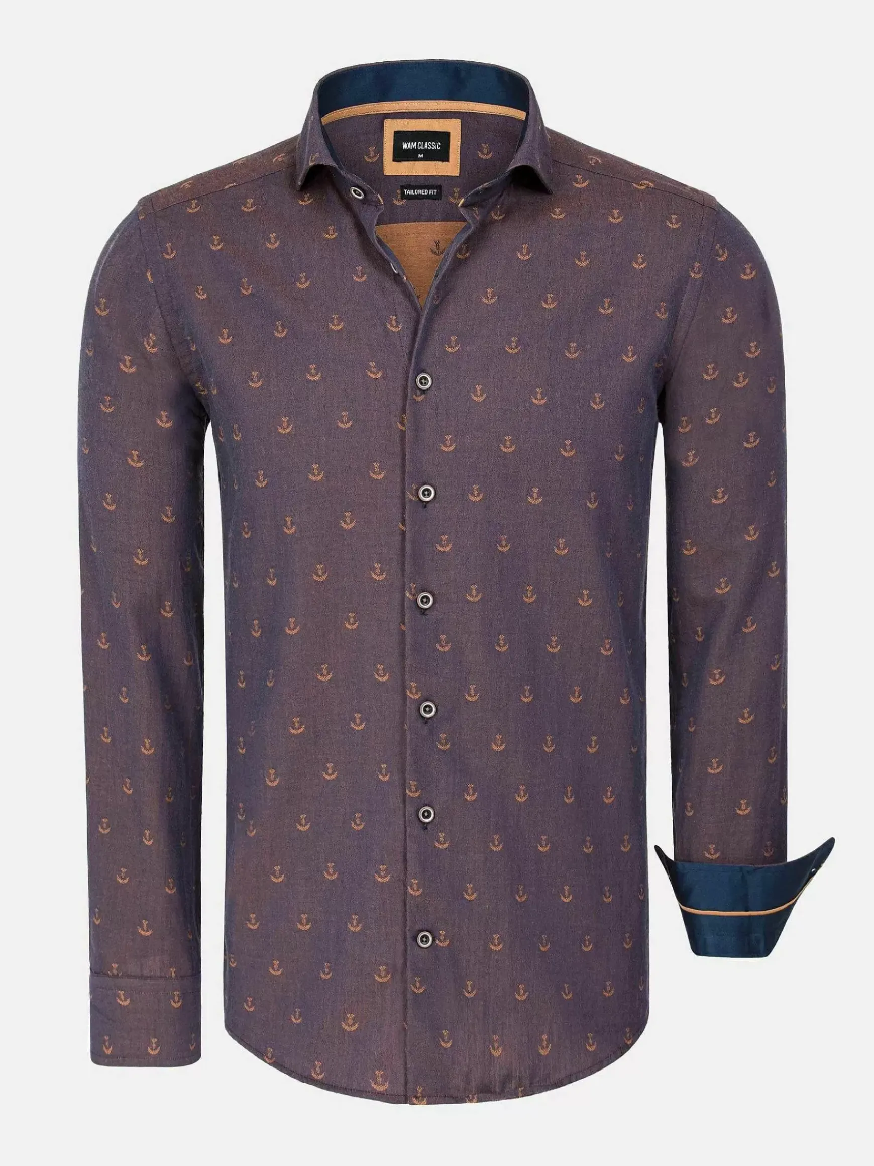 Overhemd Lange Mouw 75674 Cormes Navy