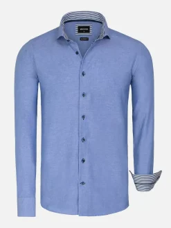 Overhemd Lange Mouw 75698 Cruise Royal Blue