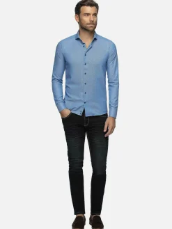 Overhemd Lange Mouw 75698 Cruise Royal Blue