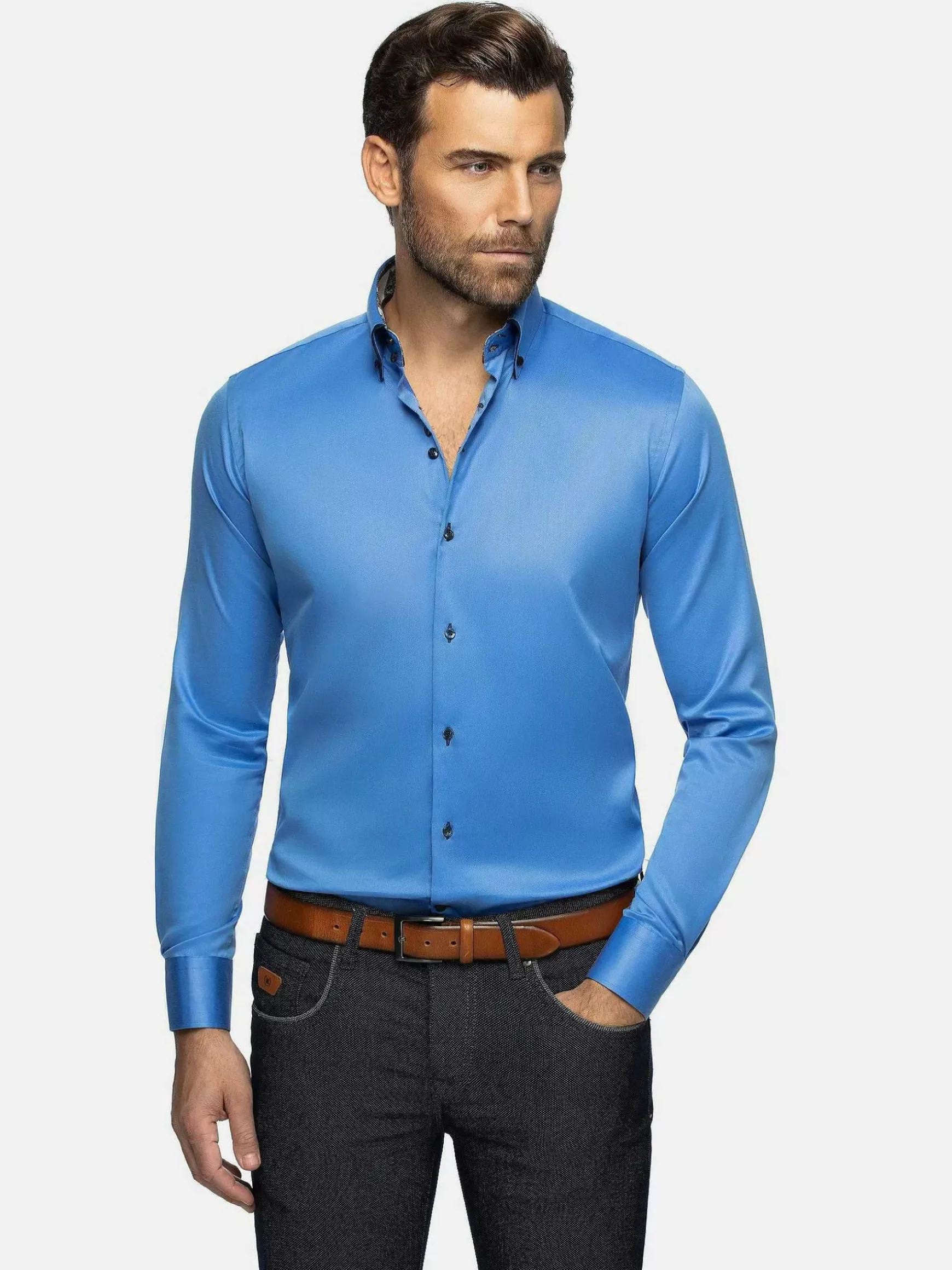 Overhemd Lange Mouw 75697 Grace Blue