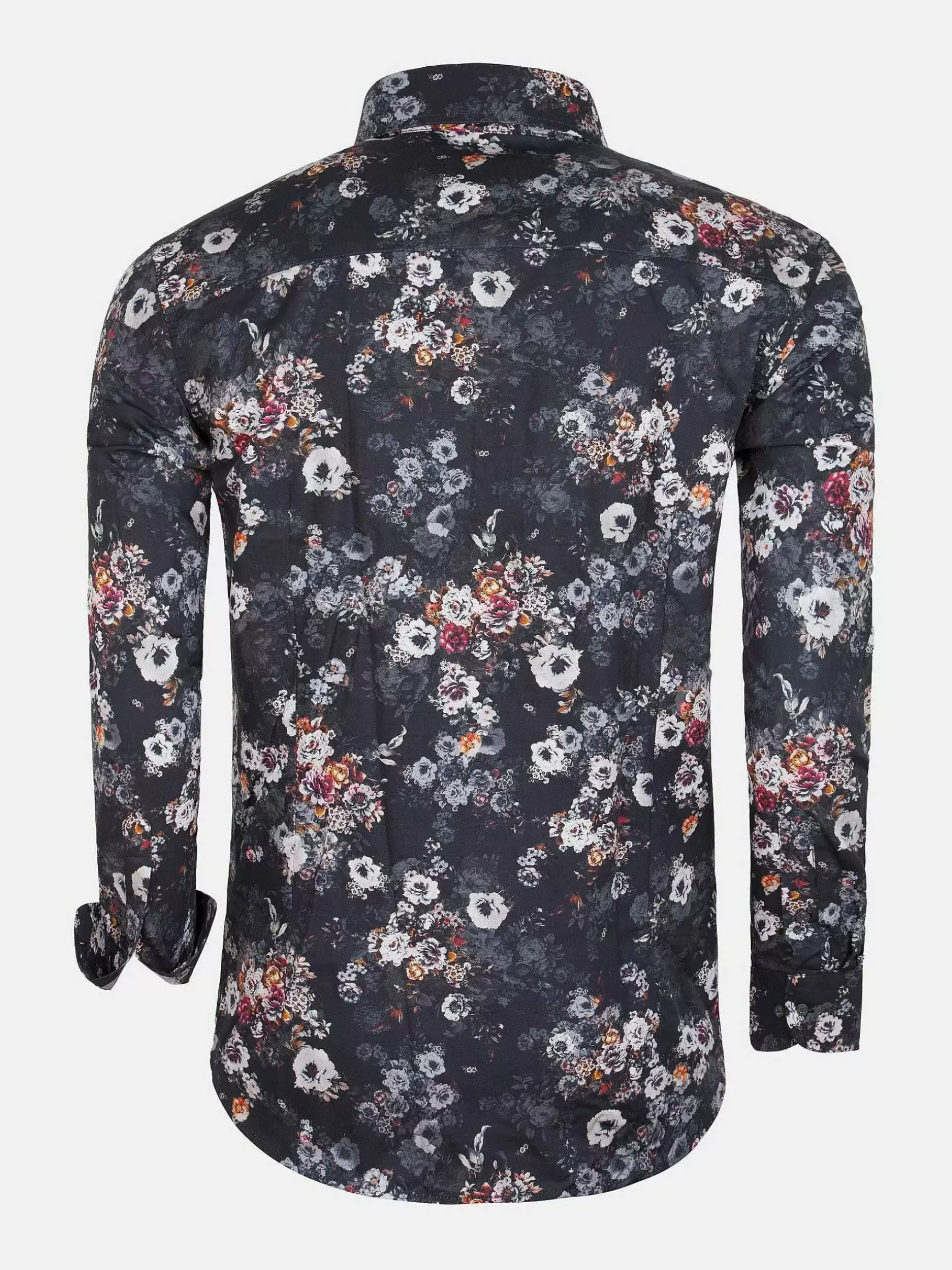 Overhemd Lange Mouw 57000 Grey Brown