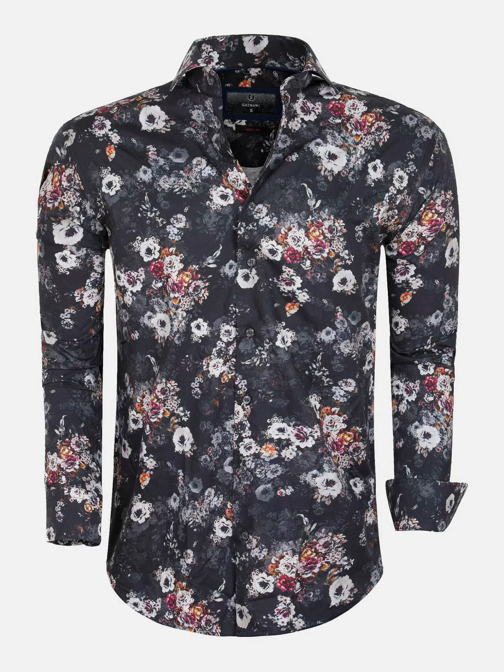 Overhemd Lange Mouw 57000 Grey Brown